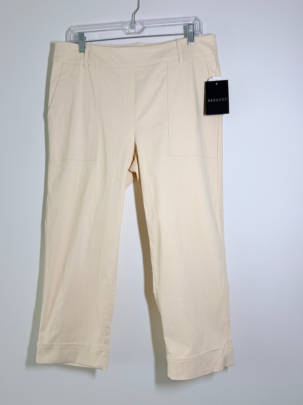 Rekucci Women's EcoCosy Comfort Classic Chic Cropped‎ Capri Pant Size 10 Career